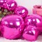 12Pcs Hot Pink Round Foil Balloons, 22" 15" 10" 4D Helium Ball Balloon, Metallic Pink Foil Balloon for Birthday Graduation Wedding Anniversary New Year Eve Disco Prom Party Decorations